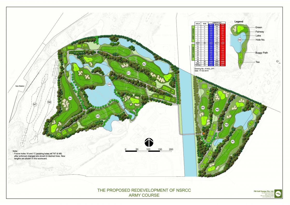 Layout of our New 9Hole Course National Service Resort & Country Club